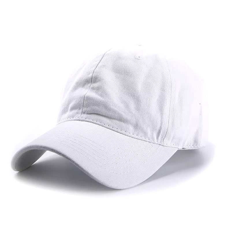 Solid Spring Summer Cap Women Ponytail Baseball Cap Fashion Hats Men Baseball Cap Cotton Outdoor Simple Vintag Visor Casual Cap